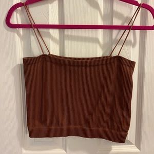 Francesca’s spaghetti strap crop top